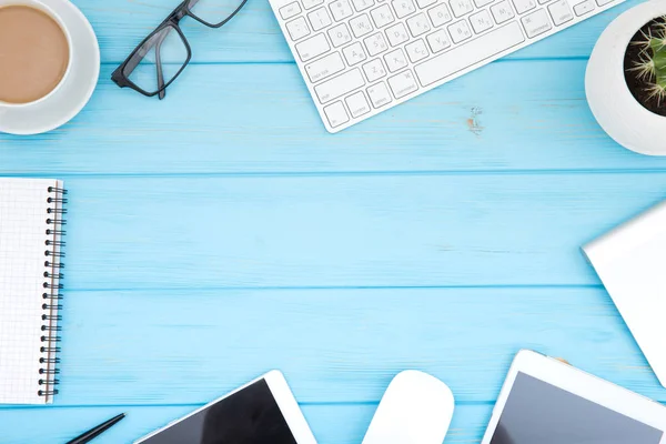 Bureau Bureau Tafel Van Business Werkplek Zakelijke Objecten — Stockfoto