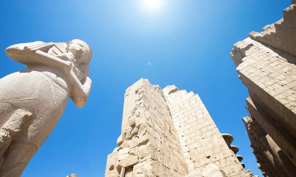 Afrika Egyiptom Luxor Karnak Templom — Stock Fotó