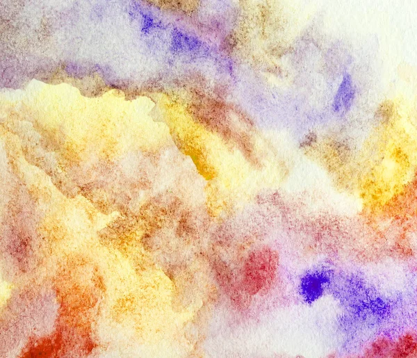 Colorful Watercolor Background Hand Painted Brush — Stock Photo, Image