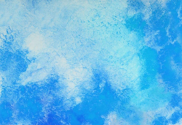 Blauer Aquarell Spritzstrich Hintergrund Durch Zeichnung — Stockfoto