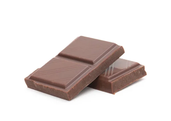 Schokolade Isoliert Auf Weiß — Stockfoto