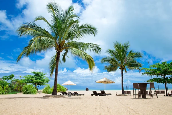 Vacker Strand Sommar Semester Och Semester Konceptet Bakgrund Turism Och — Stockfoto