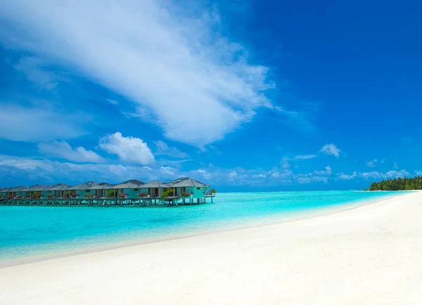 Tropischer Strand Auf Den Malediven — Stockfoto