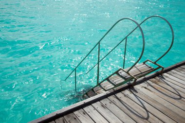 mavi lagün Maldivler plaj tropikal