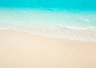 Maldivler beach resort panoramik manzara. Yaz tatil seyahat tatil arka plan kavramı. Maldivler Cennet plaj.