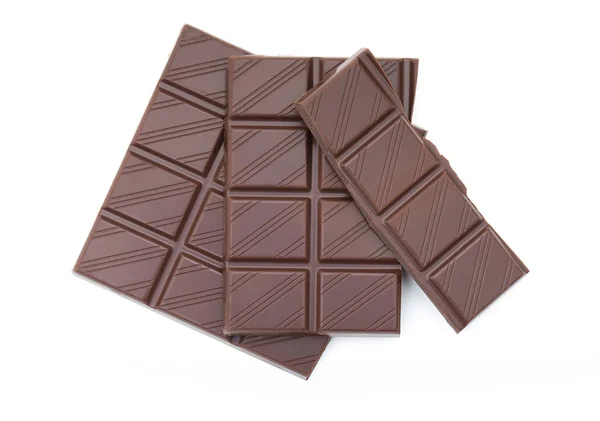 Chocolate Isolated White — Stock Photo, Image