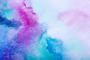  Renkli suluboya arka plan. Fırçayla boyanmış el.