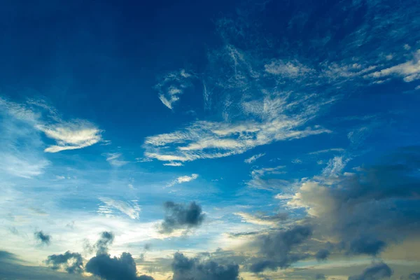 Blue Sky Background Tiny Clouds — Stock Photo, Image