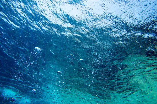 Tranquila Escena Submarina Con Espacio Para Copiar — Foto de Stock