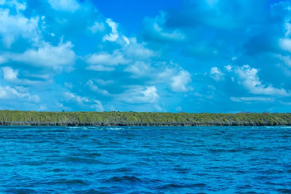 Sea Beach Zanzibar Természetes Trópusi Vízi Paradicsom Pihenjen Természet Utazási — Stock Fotó