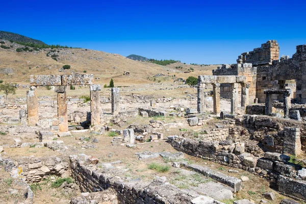 Hierapolis Antiche Rovine Della Città Porta Nord Romana Pamukkale Denizli — Foto Stock