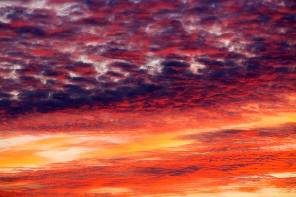 Cielo Colorido Atardecer Sobre Tranquila Superficie Del Mar —  Fotos de Stock