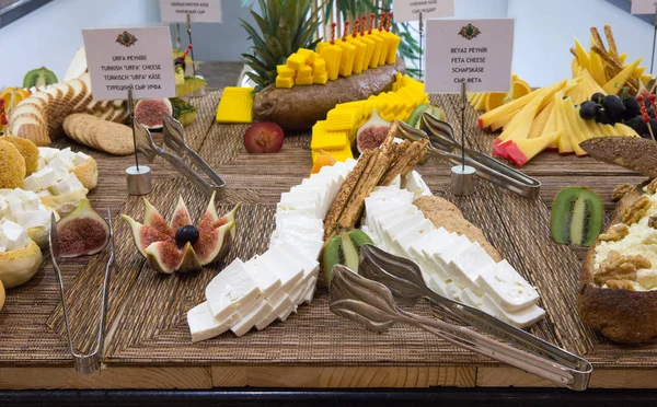 Tray Assorted Food Salad Buffet — Stock Photo, Image