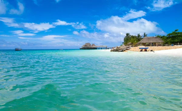 Bellissima Isola Tropicale Zanzibar Vista Aerea Spiaggia Zanzibar Tanzania — Foto Stock
