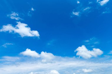 Küçük bulutlu mavi gökyüzü arkaplanı