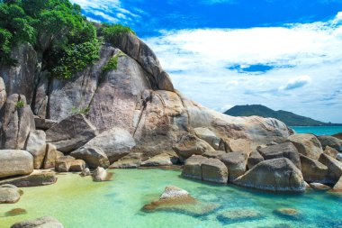 deniz plaj Karayip Denizi'nin