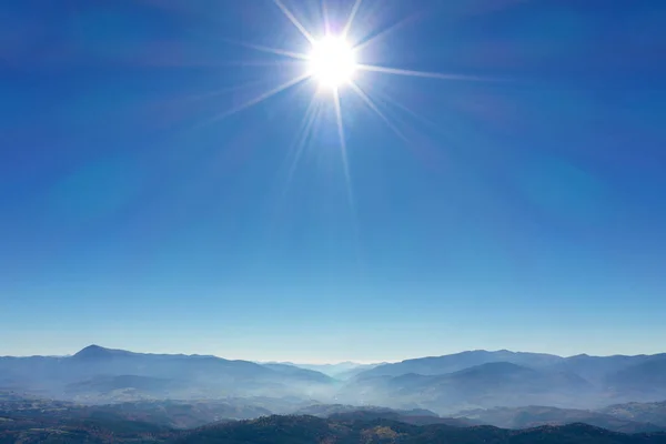 Cárpatos Montaña Paisaje Soleado — Foto de Stock