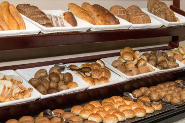 salata büfesi için çeşitli gıda tepsi