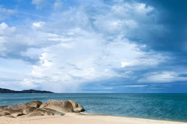 Tengerre Strand Karib Tenger — Stock Fotó