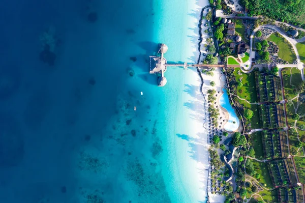 Amazing Bird Eyes View Zanzibar — Stock Photo, Image