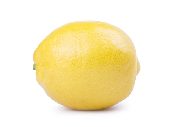 Lemon Terisolasi Pada Latar Belakang Putih Dengan Tapak Kliping — Stok Foto