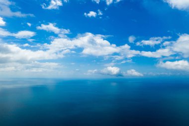 Güzel tropikal Adası Zanzibar havadan görünümü. Deniz sahilinde Zanzibar, Tanzanya.