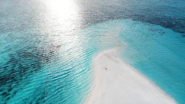 Beautiful Aerial View Maldives Tropical Beach Travel Vacation Concept — Stock Photo, Image