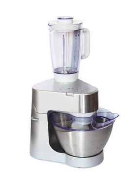 Beyaz izole paslanmaz çelik gıda çekmeli