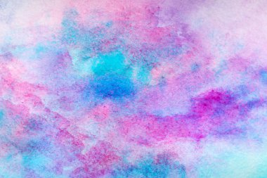 Mavi suluboya sıçrama vuruşu arka planı. Çizerek