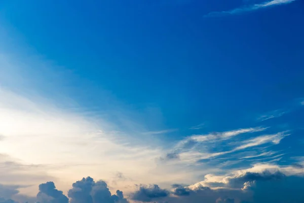 Blue sky with white clouds
