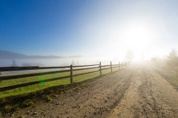 Carpathian mountain sunny landscape — Stock Photo, Image