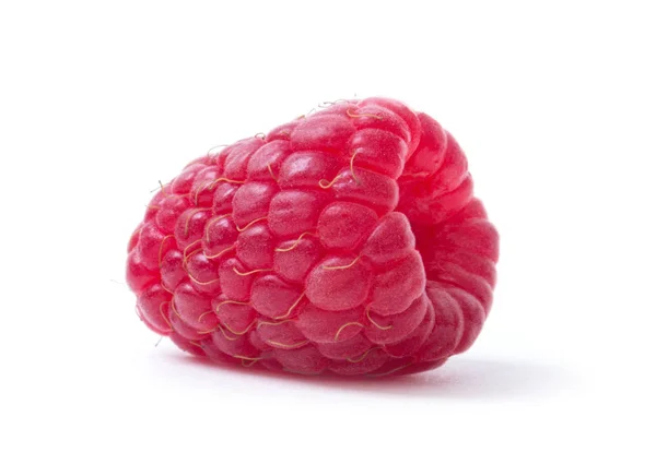 Himbeere isoliert. Himbeere auf Weiß. Himbeeren. — Stockfoto