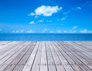 Plaj, deniz ve mavi s ile güzel tropikal Maldivler ada