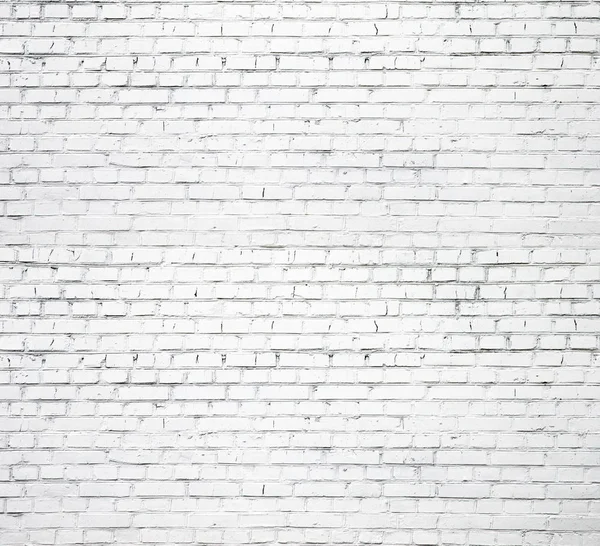 White brick wall for background or texture — Stock Photo, Image