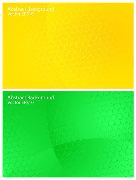 Abstract Vector Achtergronden Groen Geel Kleurovergang Effect Netwerk Patroon Dekking — Stockvector