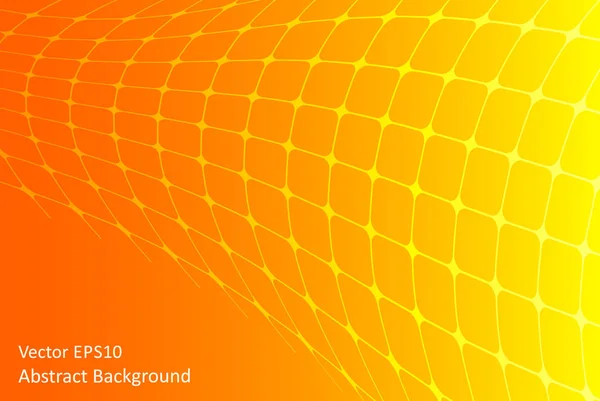 Gele Oranje Vector Achtergrond Met Abstracte Tube Vorm — Stockvector