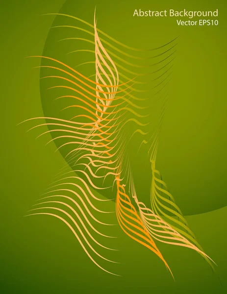 Abstracte Vormen Een Groene Achtergrond Vector Cover Ontwerpsjabloon — Stockvector