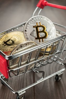 Alışveriş arabası bitcoins tam