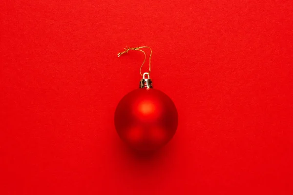 Décoration d'arbre de Noël rouge — Photo