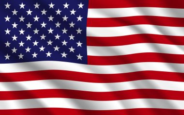 ABD ya da Amerika Birleşik Devletleri bayrağı