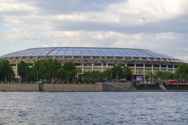 Moskova, Rusya - Mayıs, 13, 2018: Luzhniki Stadı resmi