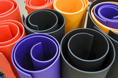 Renk yoga paspaslar yakın çekim