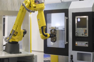 Endüstriyel metal işleme makine yakın çekim