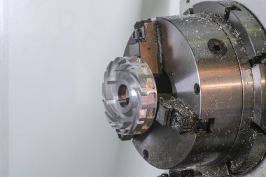 Endüstriyel metal işleme makine yakın çekim