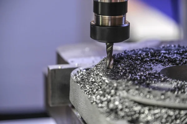 Endüstriyel Metal Işleme Makine Başında — Stok fotoğraf