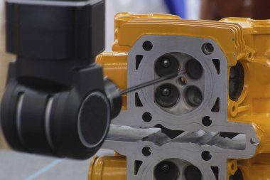 Endüstriyel metal işleme makine yakın çekim