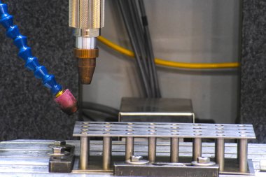 Endüstriyel metal işleme makine yakın çekim