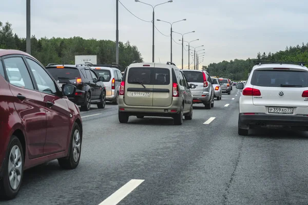 Moscow Russia May 2018 Traffic Jam Moscow — Stock Photo, Image