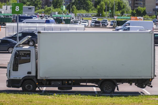 Moscow Region Russia May 2018 Truck Parking Moscow Region — Stock Photo, Image