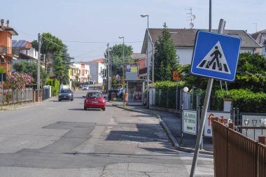 Rovigo, İtalya - Haziran, 5, 2018: street Rovigo, İtalya